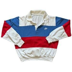 Nike Striped Retro Collard Sweatshirt